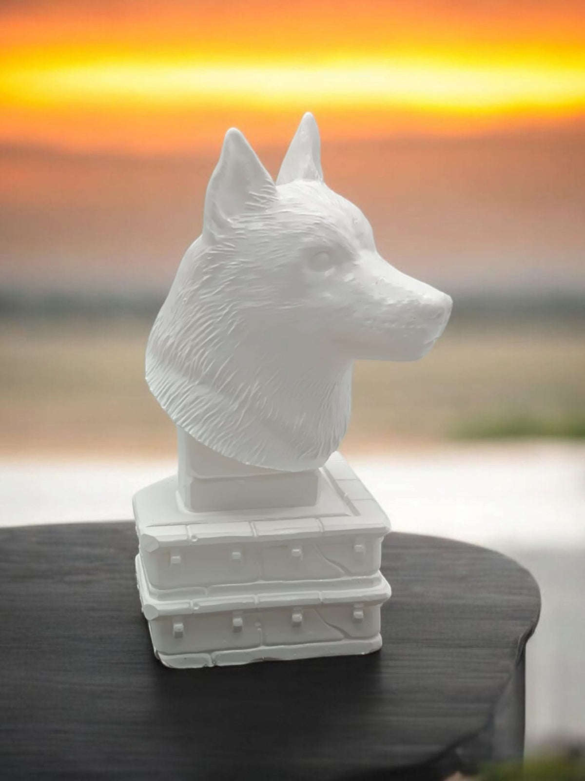 statuette de husky